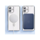 Husa compatibila cu IPhone 16, Compatibila cu MagSafe, Contur Silver cu Pietre Husa compatibila cu IPhone 16, Compatibila cu MagSafe, Contur Silver cu Pietre