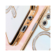 Husa compatibila cu Samsung Galaxy A16, Compatibila cu MagSafe, Contur Auriu cu Pietre Husa compatibila cu Samsung Galaxy A16, Compatibila cu MagSafe, Contur Auriu cu Pietre