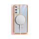 Husa compatibila cu Samsung Galaxy A16, Compatibila cu MagSafe, Contur Auriu cu Pietre Husa compatibila cu Samsung Galaxy A16, Compatibila cu MagSafe, Contur Auriu cu Pietre