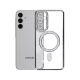 Husa compatibila cu Samsung Galaxy A16, Compatibila cu MagSafe, Contur Negru cu Pietre Husa compatibila cu Samsung Galaxy A16, Compatibila cu MagSafe, Contur Negru cu Pietre