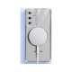 Husa compatibila cu Samsung Galaxy A16, Compatibila cu MagSafe, Contur Silver cu Pietre Husa compatibila cu Samsung Galaxy A16, Compatibila cu MagSafe, Contur Silver cu Pietre