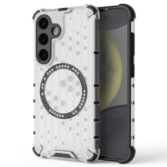 Husa compatibil cu Samsung Galaxy A36 cu protectie spate si margini anti-soc; Transparent – Model Fagure Husa compatibil cu Samsung Galaxy A36 cu protectie spate si margini anti-soc; Transparent – Model Fagure