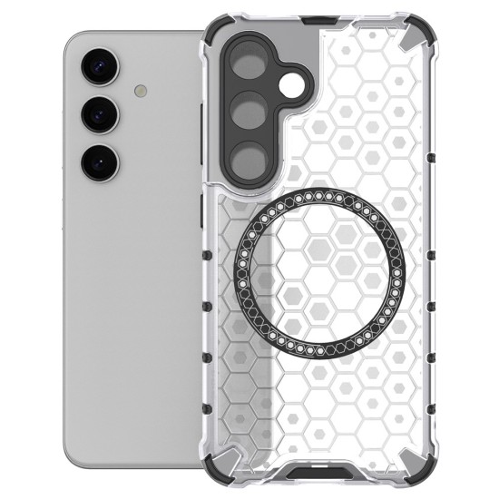 Husa compatibil cu Samsung Galaxy A36 cu protectie spate si margini anti-soc; Transparent – Model Fagure Husa compatibil cu Samsung Galaxy A36 cu protectie spate si margini anti-soc; Transparent – Model Fagure