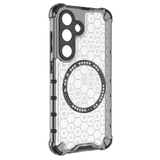 Husa compatibil cu Samsung Galaxy A36 cu protectie spate si margini anti-soc; Transparent – Model Fagure Husa compatibil cu Samsung Galaxy A36 cu protectie spate si margini anti-soc; Transparent – Model Fagure