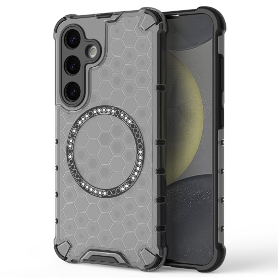 Husa compatibil cu Samsung Galaxy A36 cu protectie spate si margini anti-soc; Fumuriu – Model Fagure Husa compatibil cu Samsung Galaxy A36 cu protectie spate si margini anti-soc; Fumuriu – Model Fagure