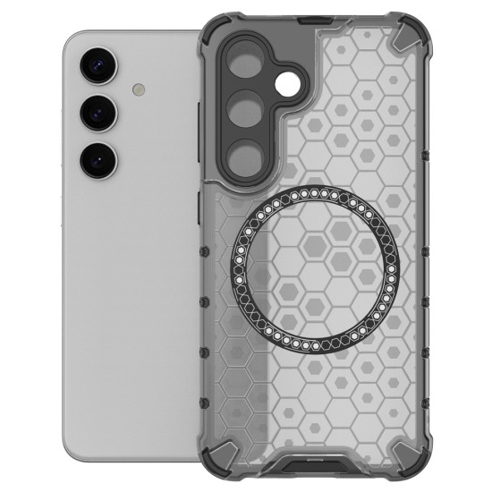 Husa compatibil cu Samsung Galaxy A36 cu protectie spate si margini anti-soc; Fumuriu – Model Fagure Husa compatibil cu Samsung Galaxy A36 cu protectie spate si margini anti-soc; Fumuriu – Model Fagure