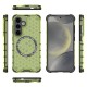 Husa compatibil cu Samsung Galaxy A36 cu protectie spate si margini anti-soc; Verde – Model Fagure Husa compatibil cu Samsung Galaxy A36 cu protectie spate si margini anti-soc; Verde – Model Fagure