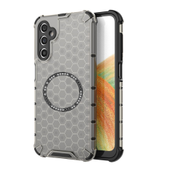 Husa compatibil cu Samsung Galaxy A25 cu protectie spate si margini anti-soc; Fumuriu – Model Fagure Husa compatibil cu Samsung Galaxy A25 cu protectie spate si margini anti-soc; Fumuriu – Model Fagure