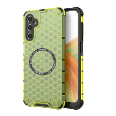 Husa compatibil cu Samsung Galaxy A25 cu protectie spate si margini anti-soc; Verde – Model Fagure Husa compatibil cu Samsung Galaxy A25 cu protectie spate si margini anti-soc; Verde – Model Fagure