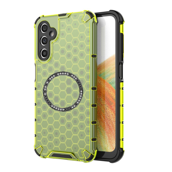 Husa compatibil cu Samsung Galaxy A05s cu protectie spate si margini anti-soc; Verde – Model Fagure Husa compatibil cu Samsung Galaxy A05s cu protectie spate si margini anti-soc; Verde – Model Fagure