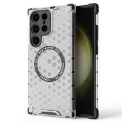 Husa compatibil cu Samsung Galaxy S25 Ultra cu protectie spate si margini anti-soc; Transparent – Model Fagure Husa compatibil cu Samsung Galaxy S25 Ultra cu protectie spate si margini anti-soc; Transparent – Model Fagure