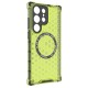Husa compatibil cu Samsung Galaxy S24 Ultra cu protectie spate si margini anti-soc; Verde – Model Fagure Husa compatibil cu Samsung Galaxy S24 Ultra cu protectie spate si margini anti-soc; Verde – Model Fagure
