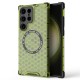 Husa compatibil cu Samsung Galaxy S24 Ultra cu protectie spate si margini anti-soc; Verde – Model Fagure Husa compatibil cu Samsung Galaxy S24 Ultra cu protectie spate si margini anti-soc; Verde – Model Fagure