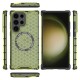 Husa compatibil cu Samsung Galaxy S24 Ultra cu protectie spate si margini anti-soc; Verde – Model Fagure Husa compatibil cu Samsung Galaxy S24 Ultra cu protectie spate si margini anti-soc; Verde – Model Fagure