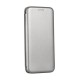 Husa Flip cover Magnetica pentru Samsung J3 2016, Argintiu