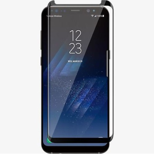 Folie sticla Full Glue pentru Samsung Galaxy S8 Plus, Black taiat