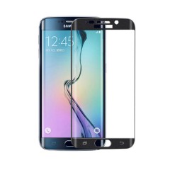 Folie de protectie tempered glass Samsung Galaxy S6 Edge Negru Folie de protectie tempered glass Samsung Galaxy S6 Edge Negru