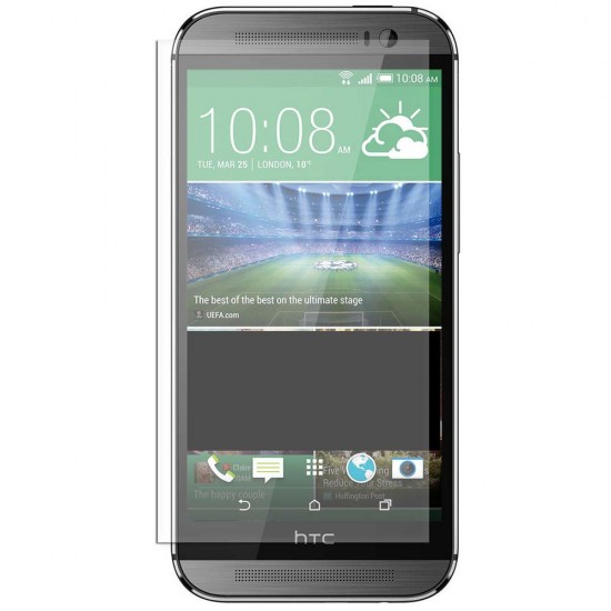 Folie protectie ecran din sticla securizata pentru HTC One M8, Transparenta