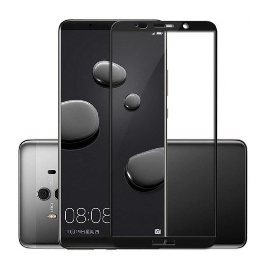 Folie sticla 6D compatibila cu Huawei Mate 10 pro - Margine Neagra