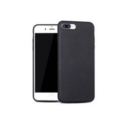Husa protectie pentru iPhone 7/8 tip carcasa slim din silicon mat, Negru
