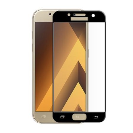 Folie din sticla 6D compatibila cu Samsung Galaxy A5 2017 -Contur negru