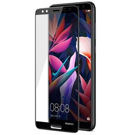 Folie de protectie sticla 6D compatibila cu Huawei Mate 10 lite, Neagra Folie de protectie sticla 6D compatibila cu Huawei Mate 10 lite, Neagra