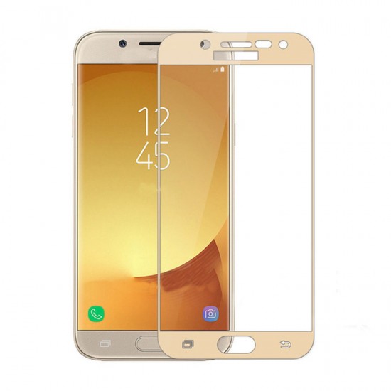 Folie de protectie tempered glass Samsung Galaxy J7 2017 Gold