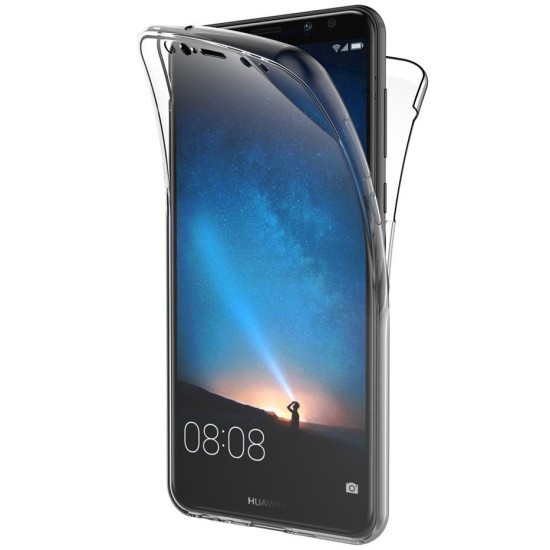 Husa Full TPU 360° (fata + spate) pentru Huawei Mate 10 Lite, Transparent