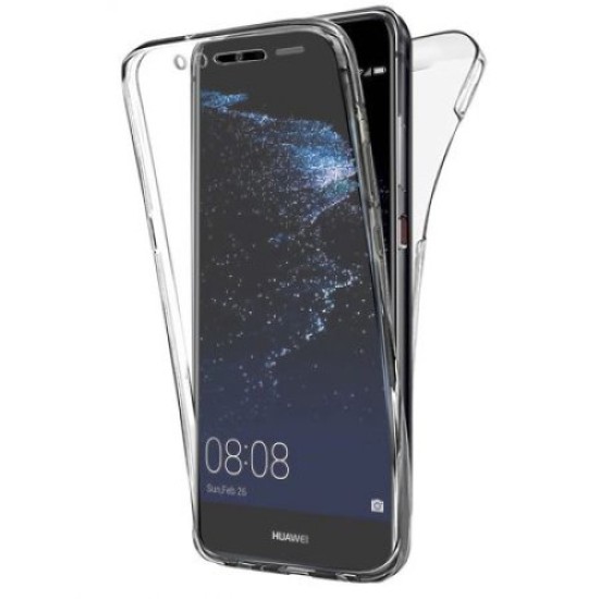 Husa silicon fata+spate pentru Huawei Mate 20 Lite - Transparent