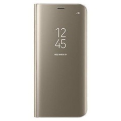 Husa Samsung Galaxy J8 2018  compatibila Clear View -Auriu