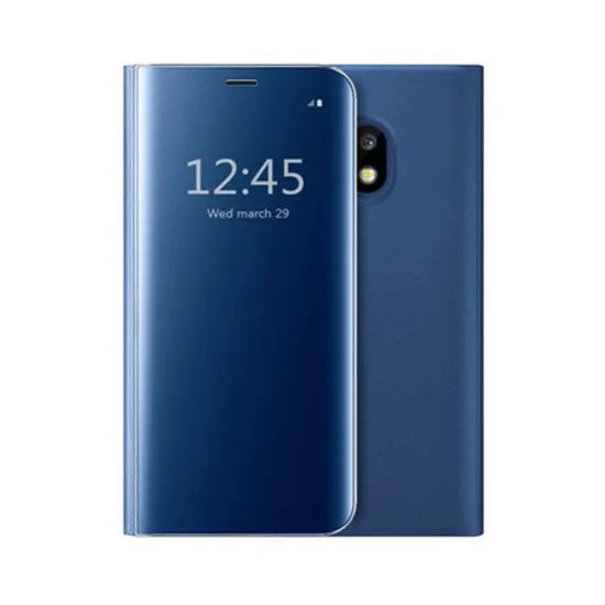 Husa Samsung Galaxy J7 2017 Flip Cover Oglinda Albastru Husa Samsung Galaxy J7 2017 Flip Cover Oglinda Albastru