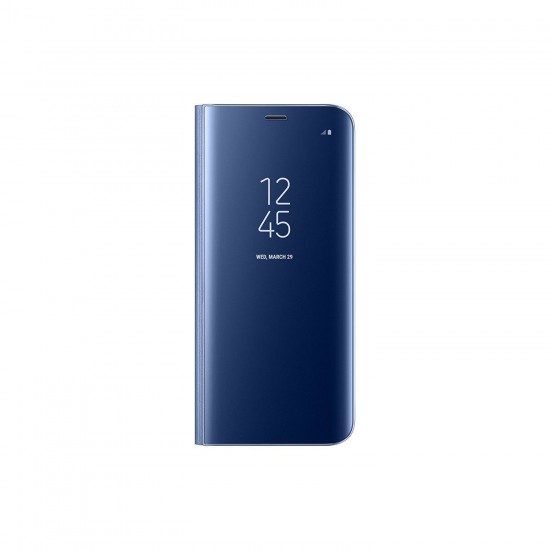 Husa Samsung Galaxy A8 2018 Flippy Flip Cover Oglinda Albastru