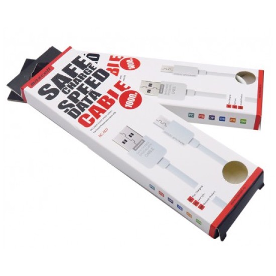 Cablu Date Lightning Maxcell Alb