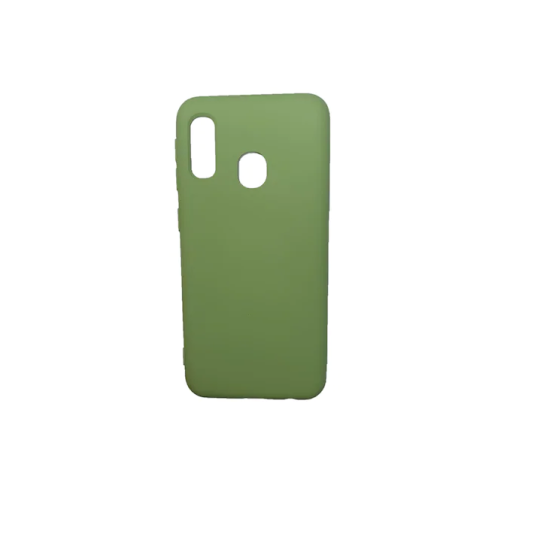 Husa silicon soft-touch compatibila cu Samsung Galaxy A20e, Verde