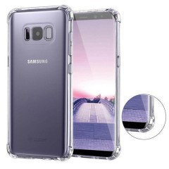 Husa silicon transparenta antisoc compatibila cu Samsung Galaxy S8