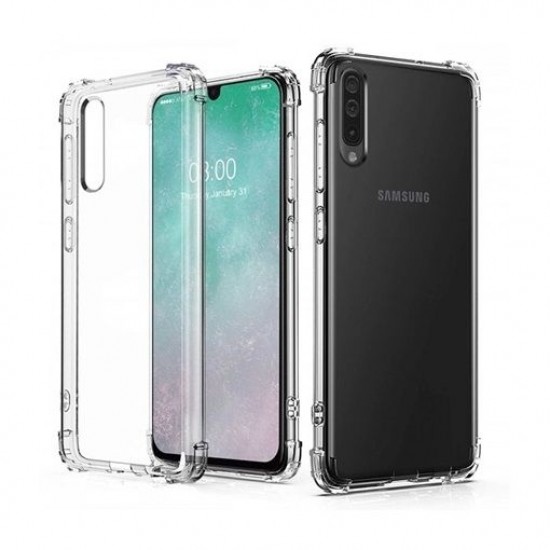 Husa compatibila Samsung Galaxy A30S / A50 - silicon TPU, colturi AntiDrop, Transparenta