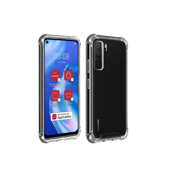 Husa compatibila Huawei P40 lite 5G - silicon TPU, colturi AntiDrop, Transparenta