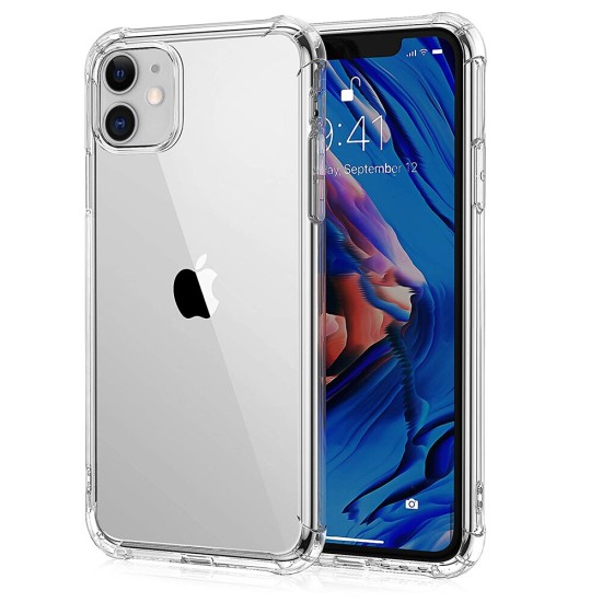 Husa compatibila IPhone 11 - silicon TPU, colturi AntiDrop, Transparenta