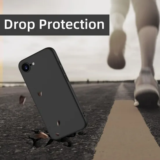Husa Soft Touch, slim, ALC Mobile, anti soc, compatibila cu IPhone 16e, Negru Tpu