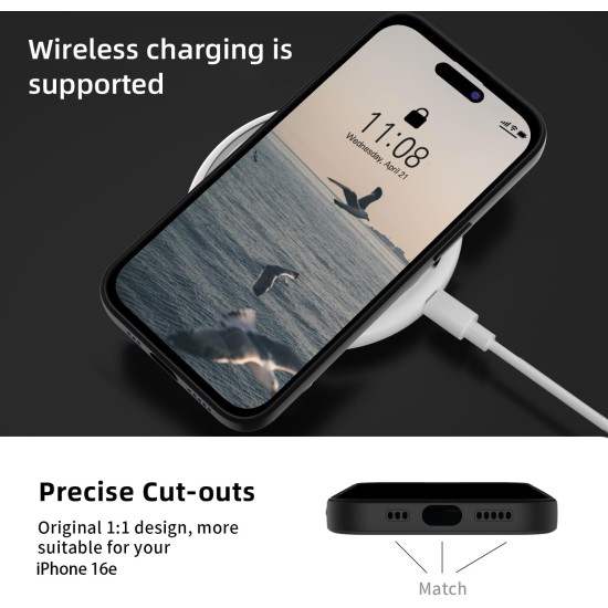 Husa Soft Touch, slim, ALC Mobile, anti soc, compatibila cu IPhone 16e, Negru Tpu Husa Soft Touch, slim, ALC Mobile, anti soc, compatibila cu IPhone 16e, Negru Tpu