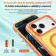 Husa compatibila cu iPhone 18 Pro, IceMag, MagSafe, Antisoc, contur Galben