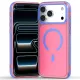 Husa compatibila cu iPhone 18 Pro, IceMag, MagSafe, Antisoc, contur Roz
