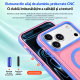 Husa compatibila cu iPhone 18 Pro, IceMag, MagSafe, Antisoc, contur Roz