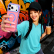 Husa compatibila cu iPhone 18 Pro, IceMag, MagSafe, Antisoc, contur Roz