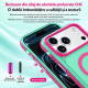 Husa compatibila cu iPhone 18 Pro, IceMag, MagSafe, Antisoc, contur Verde