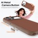 Husa compatibila cu iPhone 17 Pro, MagSafe, Design Woven, Soft Touch, Antisoc, Maro