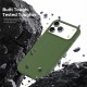 Husa compatibila cu iPhone 18 Pro, MagSafe, Design Woven, Soft Touch, Antisoc, Verde
