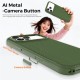 Husa compatibila cu iPhone 18 Pro, MagSafe, Design Woven, Soft Touch, Antisoc, Verde