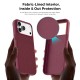 Husa compatibila cu iPhone 18 Pro, MagSafe, Design Woven, Soft Touch, Antisoc, Cherry Red