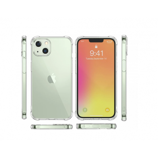 Husa silicon transparenta antisoc compatibila cu IPhone 14 Plus